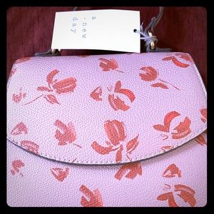 Pink floral hand bag